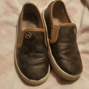MK Michael Kors Size 11 toddler slip in girl shoes brown color